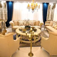مبلمان ۱۲نفره ناهارخوری۸نفره کلاسیک سلطنتی ۱راحتی