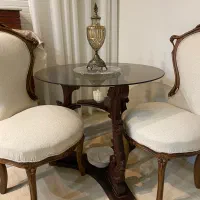 میزنهارخوری۶ نفره رنگ یاسی پایه گلدانی