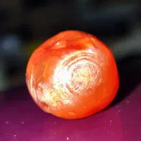 مهره  عقیق تراش سوسکی کهنه