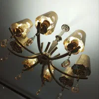 لوستر ۸شاخه شیک دوعدد|لوستر و چراغ آویز|رشت, یخسازی|دیوار