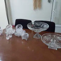 سرویس کریستال خورشیدی ۴۶پارچه در حد نو|ظروف سرو و پذیرایی|تهران, توحید|دیوار