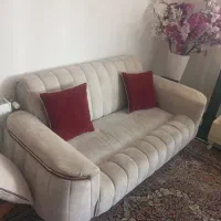 مبلمان کرم زرشکی|مبلمان خانگی و میز عسلی|پرند, فاز ۵|دیوار