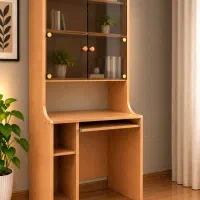 میز کامپیوتر به همراه کتابخانه ۲ طبقه