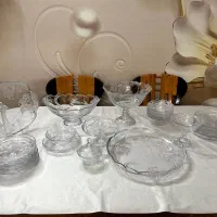 سرویس پذیرایی کریستال ژاپنی  گل لیلیوم|ظروف سرو و پذیرایی|اسلام‌شهر, مطهری|دیوار