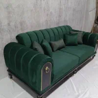 مبل صدفی نیلویی،پارچه ناو،چستر شده،تولیدی انصاری|مبلمان خانگی و میز عسلی|یاسوج, |دیوار