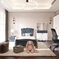 سرویس خواب کودک و نوجوان(تخت و کمد و میز تحریر )|تخت و سرویس خواب|چهاردانگه (تهران), |دیوار