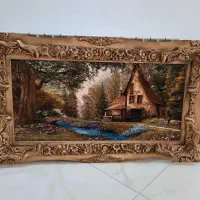 تابلو با قاب چوبی