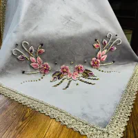 سرمه دوزی و جواهر دوزی|پرده، رانر، رومیزی|اصفهان, باغ زرشک|دیوار