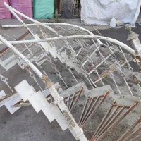 پله آهنی گرد ضخیم و سنگین|مصالح و تجهیزات ساختمان|مشهد, چهنو|دیوار