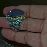 انگشتر جواهر عقیق نقره مردانه|جواهرات|شیراز, زند|دیوار