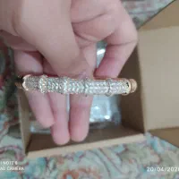 بنگل(دستبند النگویی)ژوپینگ اصل آبکاری طلا رنگ ثابت