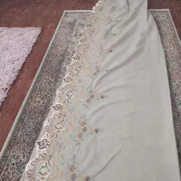پرده کتیبه سالم و نو کتان مخمل|پرده، رانر، رومیزی|تهران, فلاح|دیوار