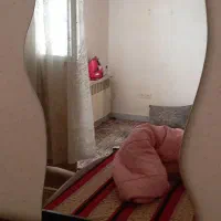 آیینه قدی با نور مخفی رنگ انبه ایی