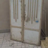 درب آهنی دو لنگه