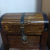 صندوقچه چوبی درب قوس دار برای طلاو جواهر