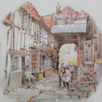 یک جفت بشقاب دیواری قدیمی|تابلو، نقاشی، عکس|رشت, سعدی (تختی)|دیوار