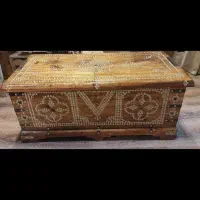 صندوق ساج هندی مرمت شده