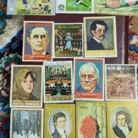 320 عدد تمبر قاجاری شاهی یادبودی جمهوری اسلامی
