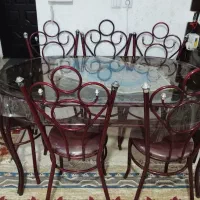 میز ناهار خوری 6 نفره فرفوژه سالم|میز و صندلی غذاخوری|فولادشهر, مسکن مهر فولادشهر|دیوار