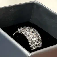 انگشتر نقره زنانه کاملا نو