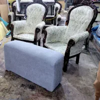 مبل گرد بهمراه  چندین  نیمکت ترک  به فروش|صندلی و نیمکت|مشهد, کلاهدوز|دیوار