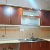 سه متر وهشتاد سانتیمتر کابینتmdfسالم با هود و سینک|آب‌چکان و نظم‌دهنده ظروف|کرمانشاه, |دیوار