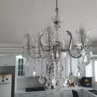 لوستر ۶ شاخه|لوستر و چراغ آویز|رشت, لاکان شهر|دیوار