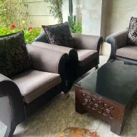 مبلچرمی راحتی ۷نفره|مبلمان خانگی و میز عسلی|محمودآباد, |دیوار