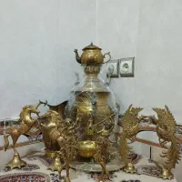 مجسمه و سماور برنز