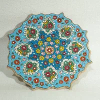 بشقاب میناکاری|صنایع دستی و سایر لوازم تزئینی|محمدیه-قزوین, |دیوار