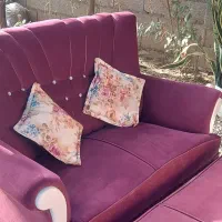 مبل 7نفره رنگ بنفش|مبلمان خانگی و میز عسلی|کوچصفهان, |دیوار