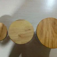 ظروف سه تیکه نگهداری غذا با در چوبی بامبو