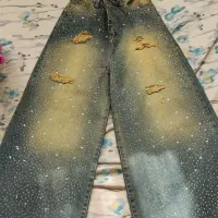 شلوار بگ نگین دار