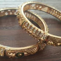 یک جفت النگو رنگ ثابت سایز ۲|بدلیجات|ارومیه, |دیوار