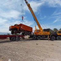 انواع جرثقیل سبک و سنگین از (۳تن تا ۵۰تن)|خدمات حمل و نقل|کهنوج, |دیوار