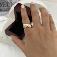 انگشتر ژوپینگ آبکاری طلا