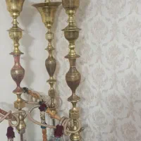 قلیان قلیون عربی برنجی با کوزه یخ . سنگین|کلکسیون و سرگرمی|هشتگرد, شهرک بعثت|دیوار