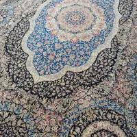 دوتخته فرش۹متری۱۰۵۰شانه۳۰۰۰تراکم دستبافت نما