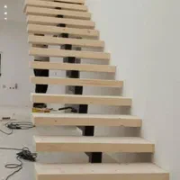 پله ، طراحی و ساخت کف پله چوبی وسوناخشک|خدمات پیشه و مهارت|آمل, |دیوار