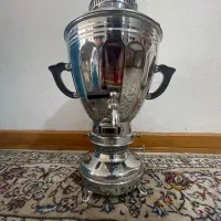 سماور نفتی ۶ لیتری برنجی کارخانه برادران سید