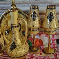 ظروف دکوری طلاکوب اصل ترک|صنایع دستی و سایر لوازم تزئینی|اصفهان, ارغوانیه|دیوار