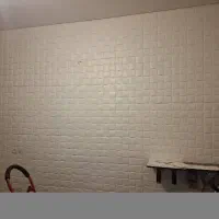 دیوارپوش فومی پشت چسبدار طرح مربع مشبک سفید|خدمات پیشه و مهارت|شیراز, غدیر جنوبی|دیوار
