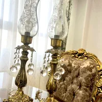 شمعدانی برنز|لوستر و چراغ آویز|اراک, |دیوار