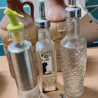 کوزه وخمره شیشه وشیشه آبلیمو وروغن