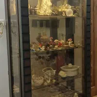 بوفه ویترین ۴طبقه شیشه ای هالوژن دار سالم|بوفه، ویترین، کنسول|تهران, میدان ولیعصر|دیوار