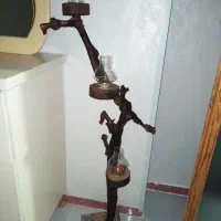 شمعدان چوبی بلند