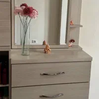 میز آرایش دو تیکه با دراور و صندلی