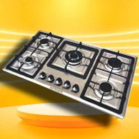 اجاق گاز ۵ شعله استیل طرح بوش