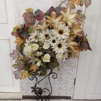 گل مصنوعی پارچه ای زیبا