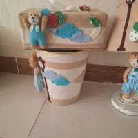 سطل زباله وجا دستمال.لوستر.چراغ خواب|اسباب و اثاث بچه|قوچان, |دیوار